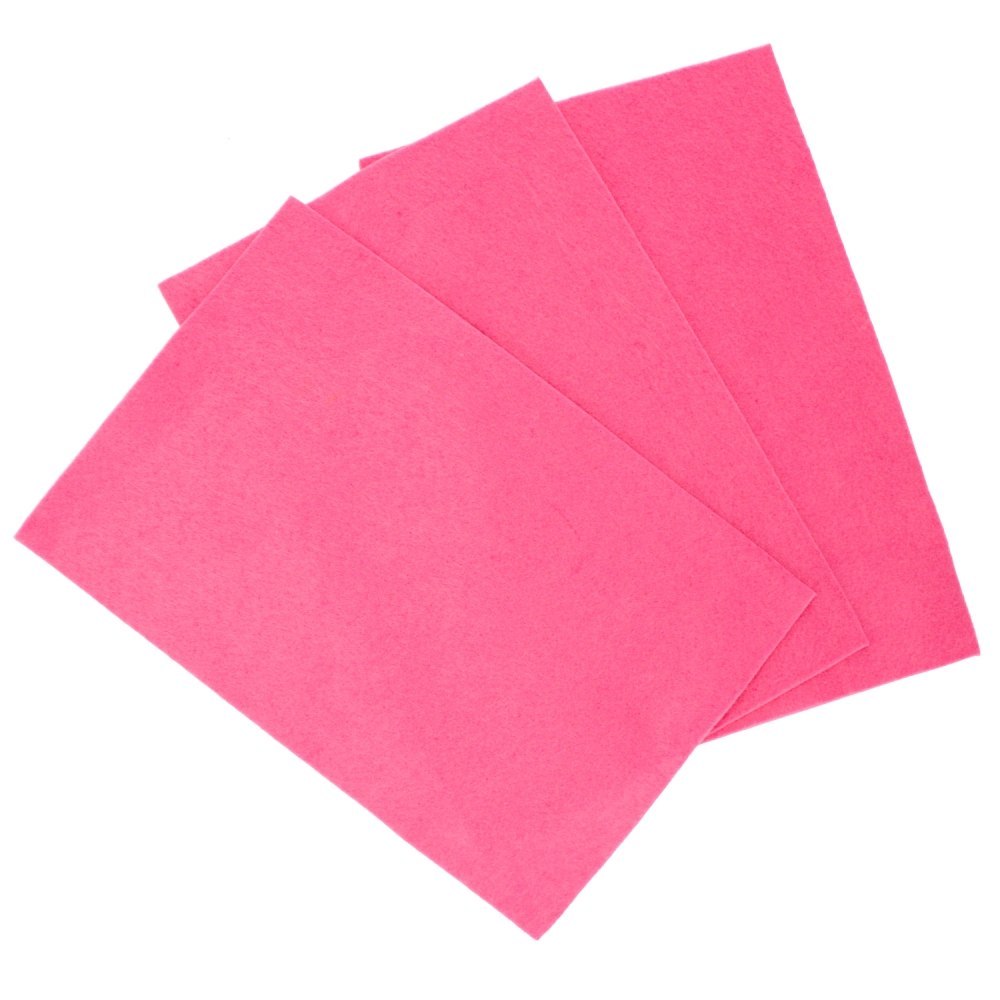 HOJA DE FIELTRO DECORATIVA 5 PCS. ARTESANÍA ROSA CON DIVERSIÓN 439302